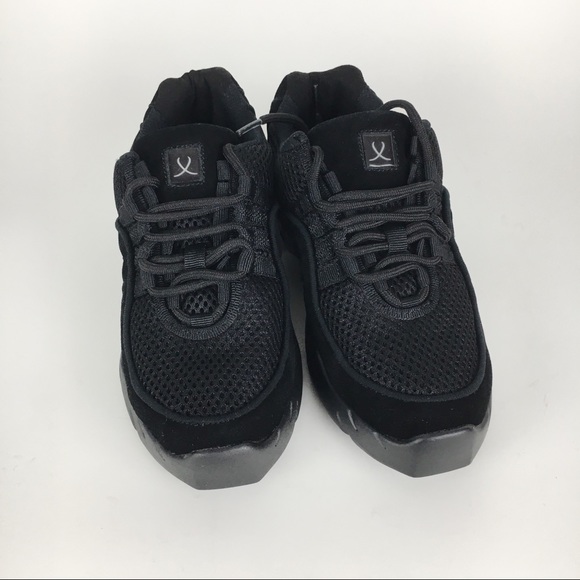 Bloch Women's Boost DRT Black Suede Mesh Split Sole Dance Sneakers Shoes 6.5 - Picture 3 of 8